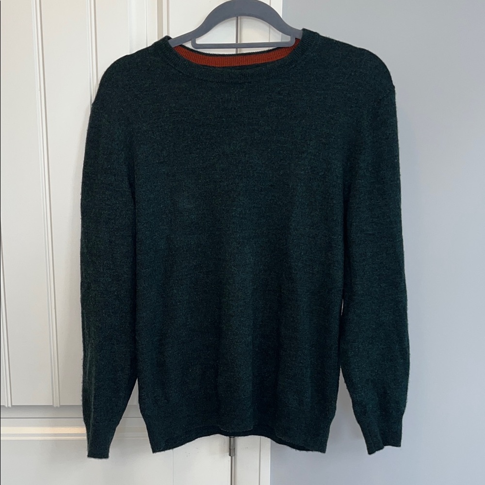 Mark Law Green Merino Wool Sweater S